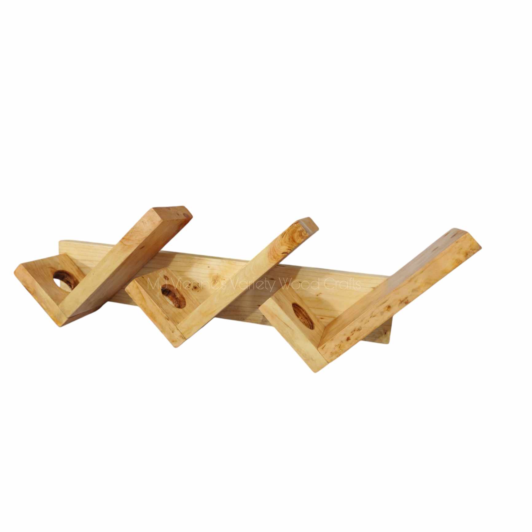 WINE RACK | 3-WINE BOTTLES WALL MOUNTED HANGING RACK | 20 inches x 3.5 ...