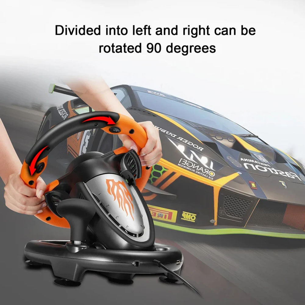 PXN V3 PRO Racing Steering Wheel USB Wired Dual motors vibration wheel ...