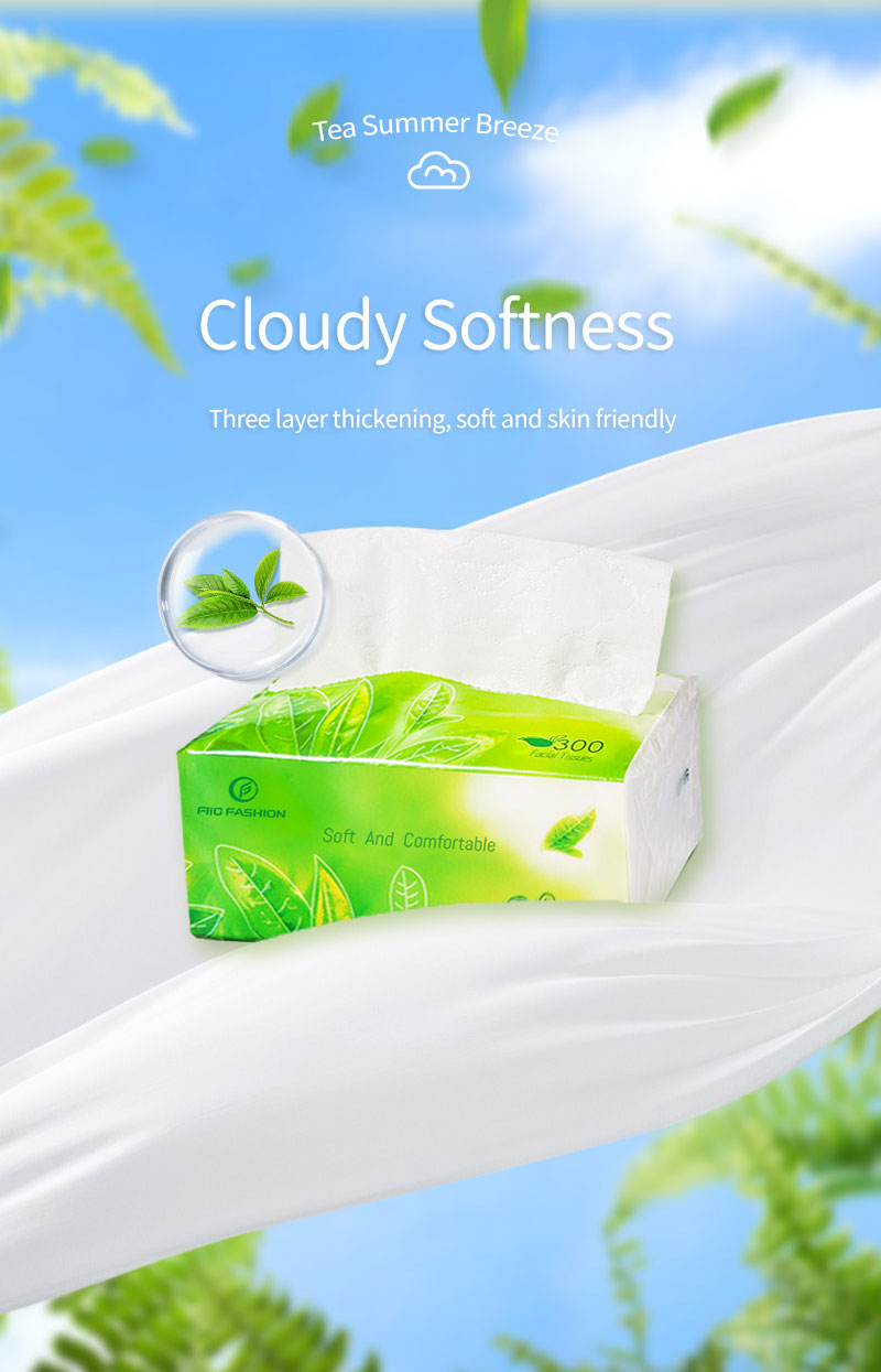 10/20pcs Organic green tea Facial Tissue Paper 4 ply 10 Packs Tissue ...