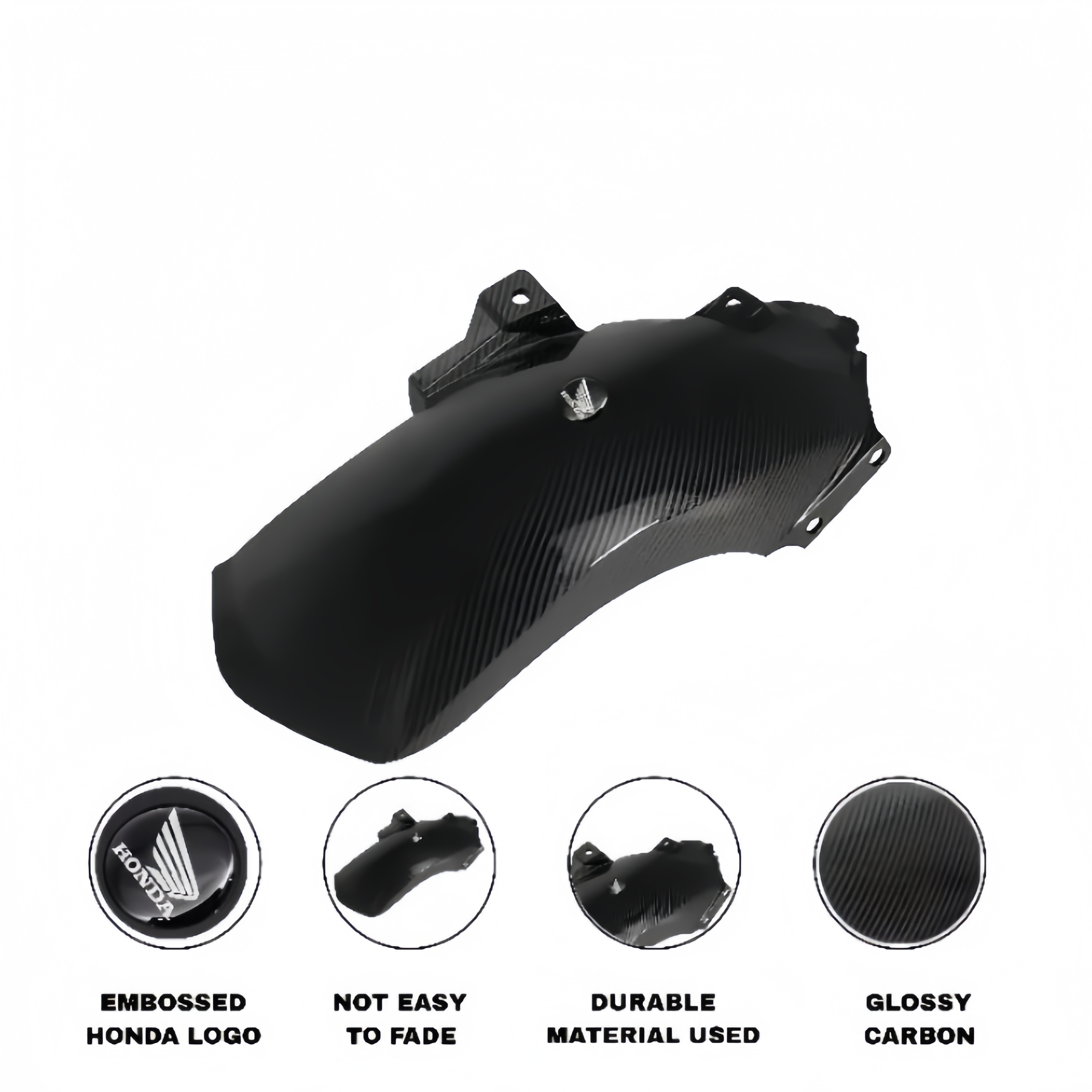 ADV 160/PCX 160 REAR TIRE HUGGER LONG REAR FENDER MUD GUARD Suitable ...