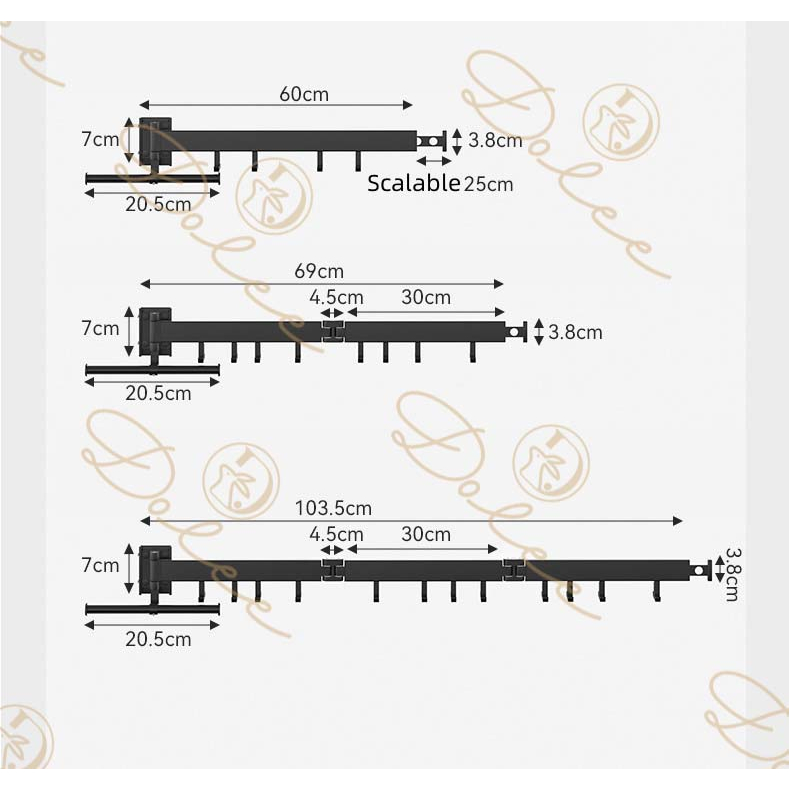 Retractable Clothes Towel Drying Rack Balcony Indoor Folding Wall ...