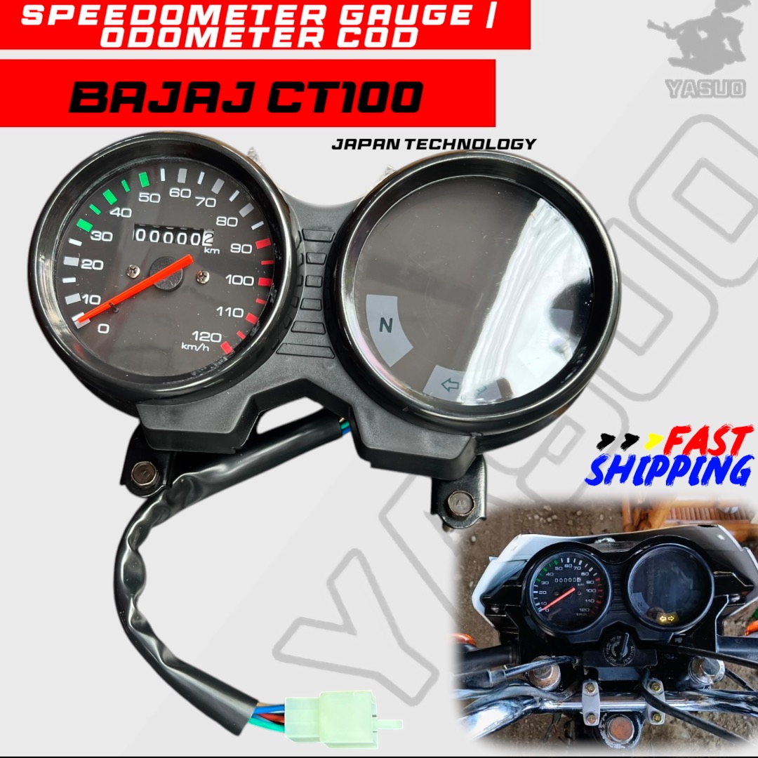 YASUO [Speedmeter] BAJAJ Ct100 Speed Meter Gauge Assy Speedometer ...