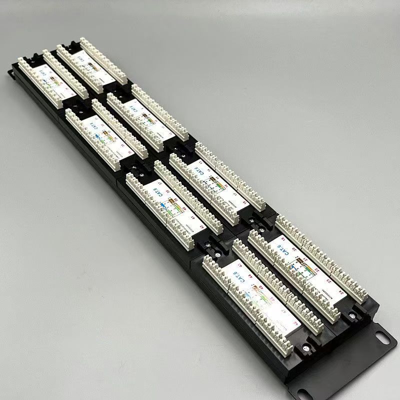 24/48 port Network Distribution Frame CAT5E CAT6 Frame with Cable ...