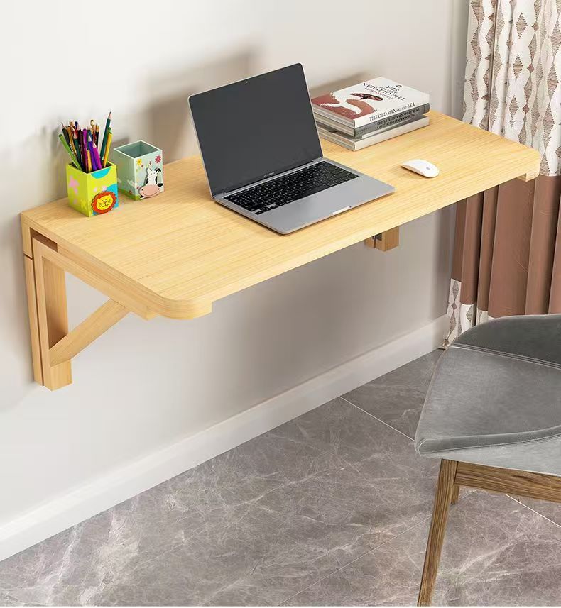 Wall-mounted folding table small apartment dining table computer desk ...