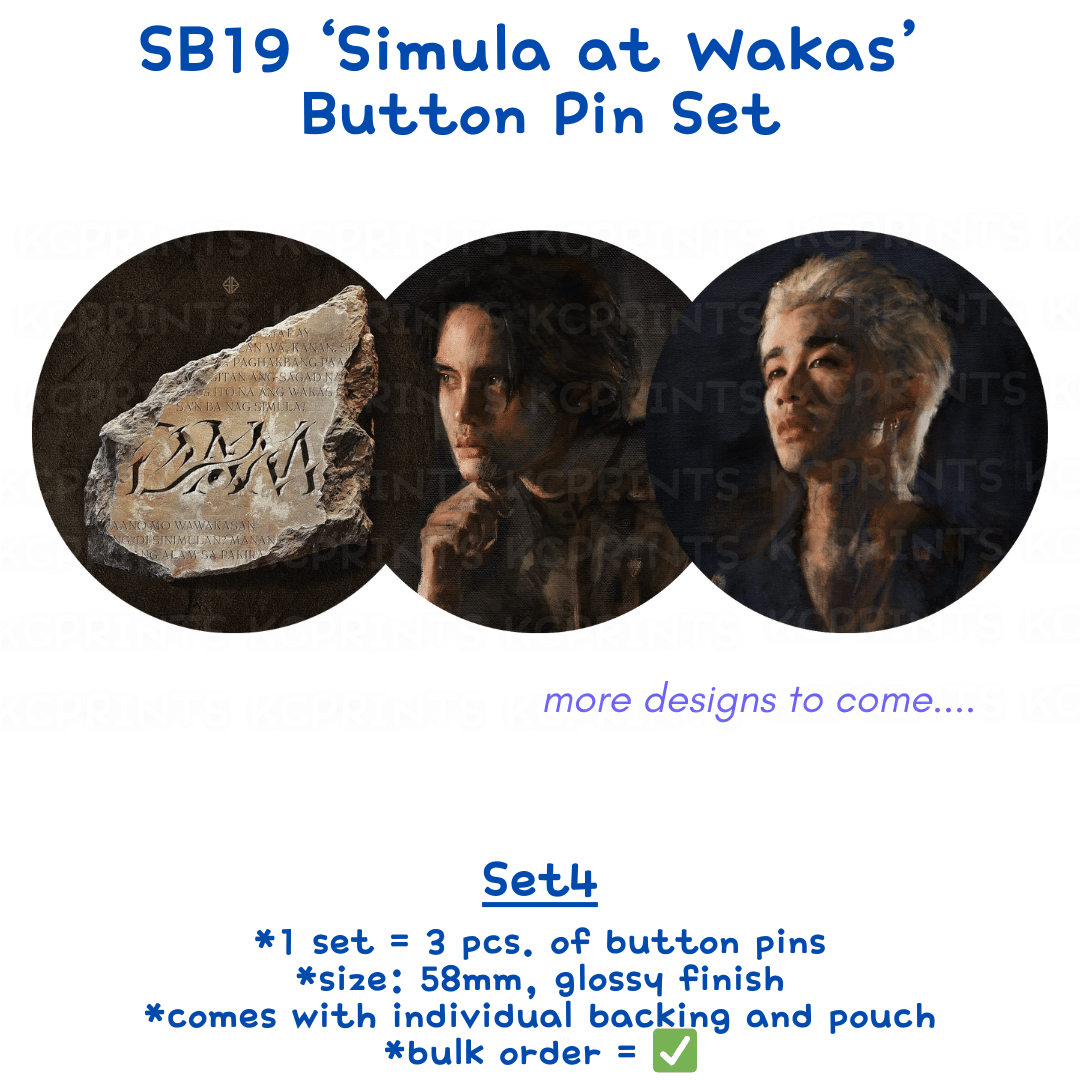 [FANMADE] SB19 Button Pin Set Can Badge Wakas at Simula Concert Finale ...