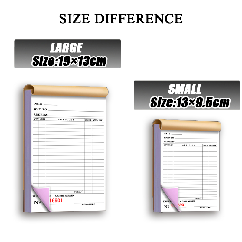 Order Sheet 3 size carbon paper receipt resibo duplicate and triplicate ...