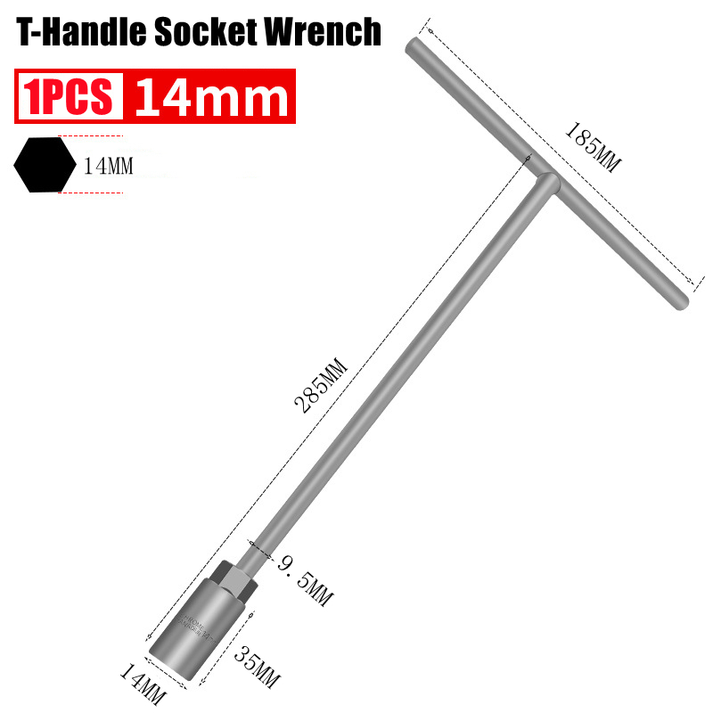8/10/12/14mm T Wrench Tools Motorcyle Tools Tool T-Socket Wrench Socket ...