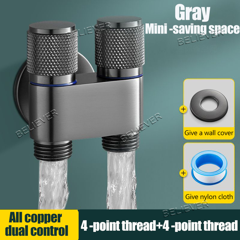 304 Stainless Steel Multi-Function Standard Spout Two Way Angle Valve ...