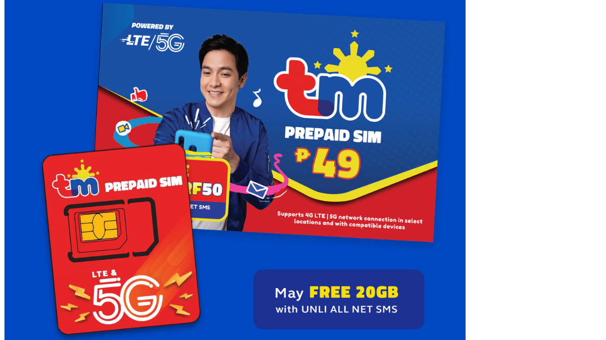 TM SIM 4G LTE & 5G WITH FREE EASYSURF50 DATA | Shopee Philippines