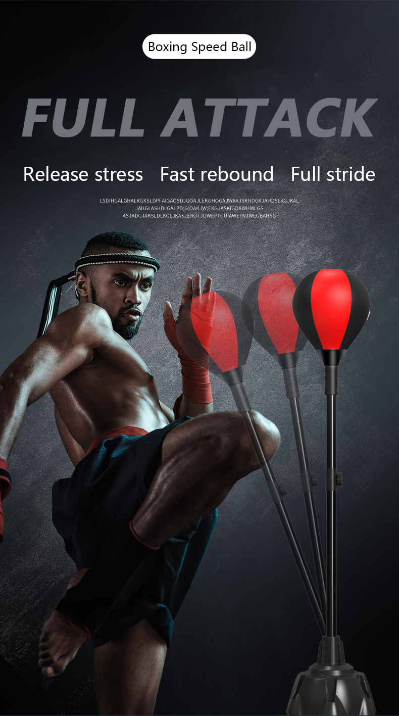 Boxing Speed Ball Adjustable Vertical Sandbag Reaction target Punching ...