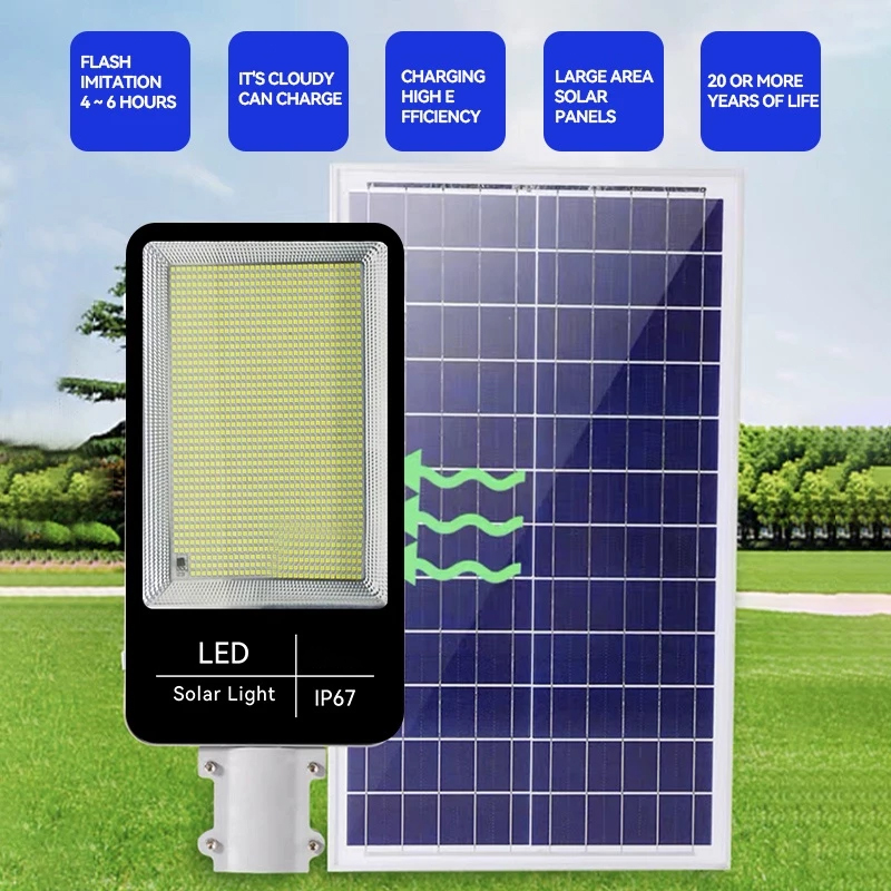 OOKAS Mini-LED Solar Street Light Outdoor Waterproof Solar Flood Lights ...