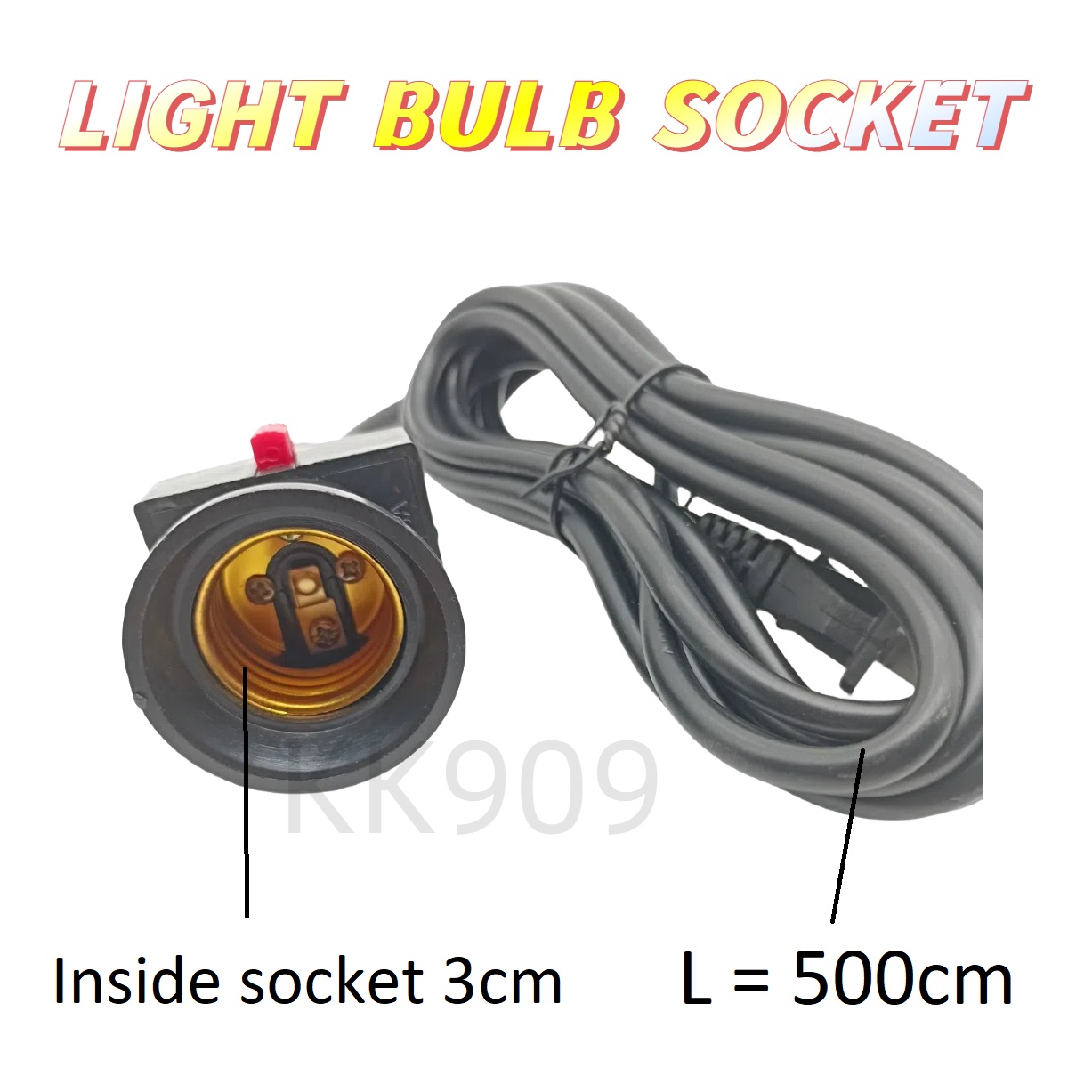 Light Bulb Socket with Extension 2 plugs 500cm wire | Shopee Philippines