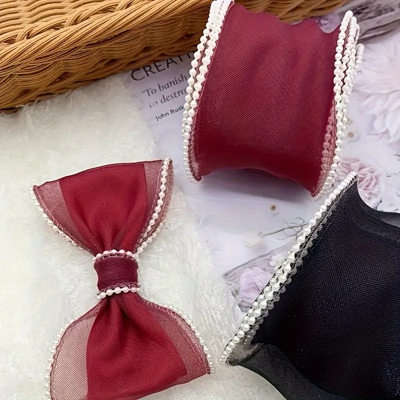 5 Yards Pearl Fishtail Yarn Ribbon Satin Ribbon Fishtail Yarn Ribbon ...