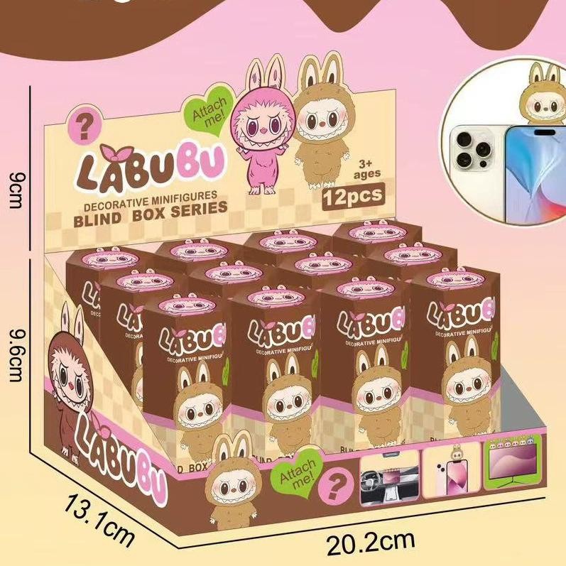 Labubu Kuromi Cupid Anime Figure Blind Box Car Dashboard Phone Charm ...