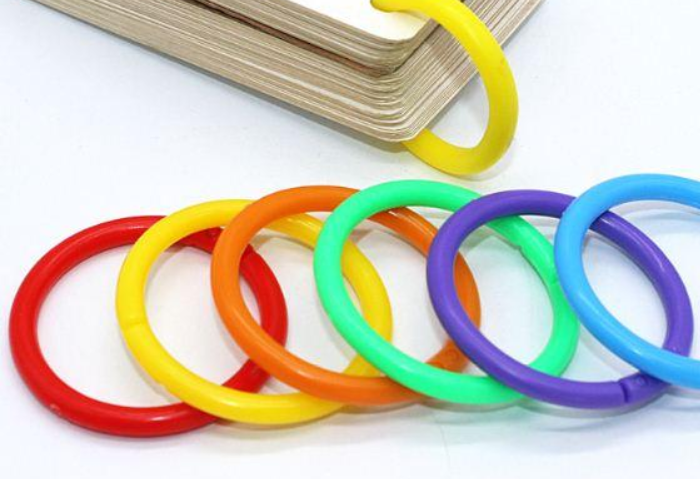 Multipurpose Plastic Loose leaf Rings Assorted Colors Bookbinding Rings ...