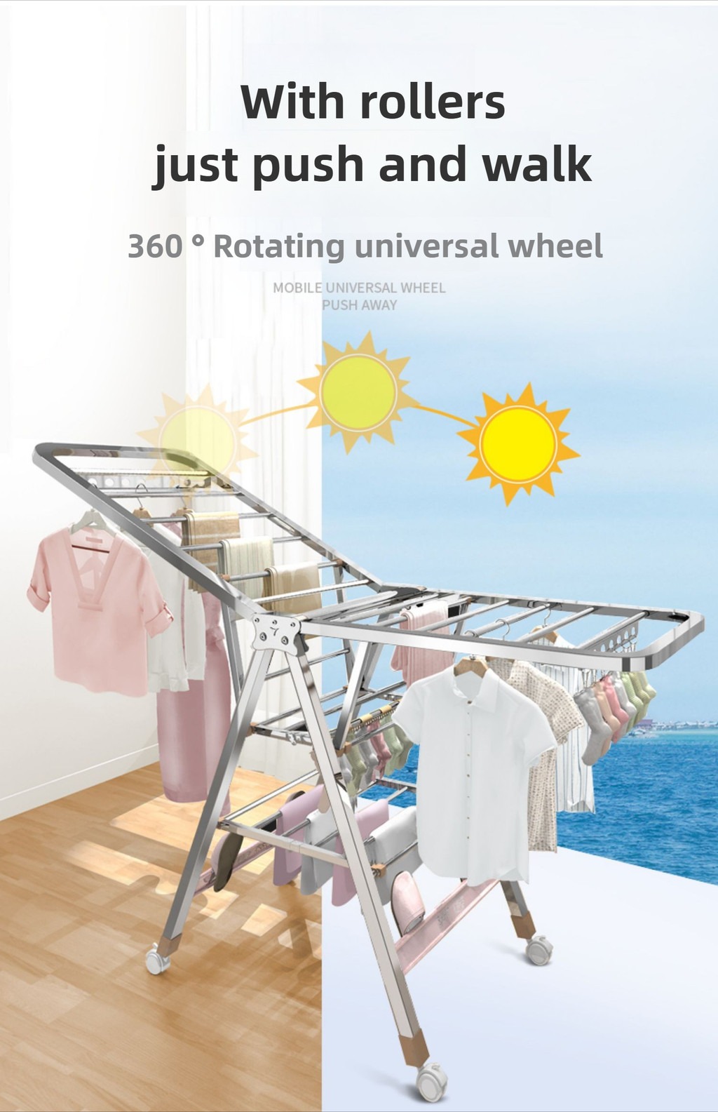 Foldable Sampayan Indoor and Outdoor Adjustable Sampayan Foldable ...