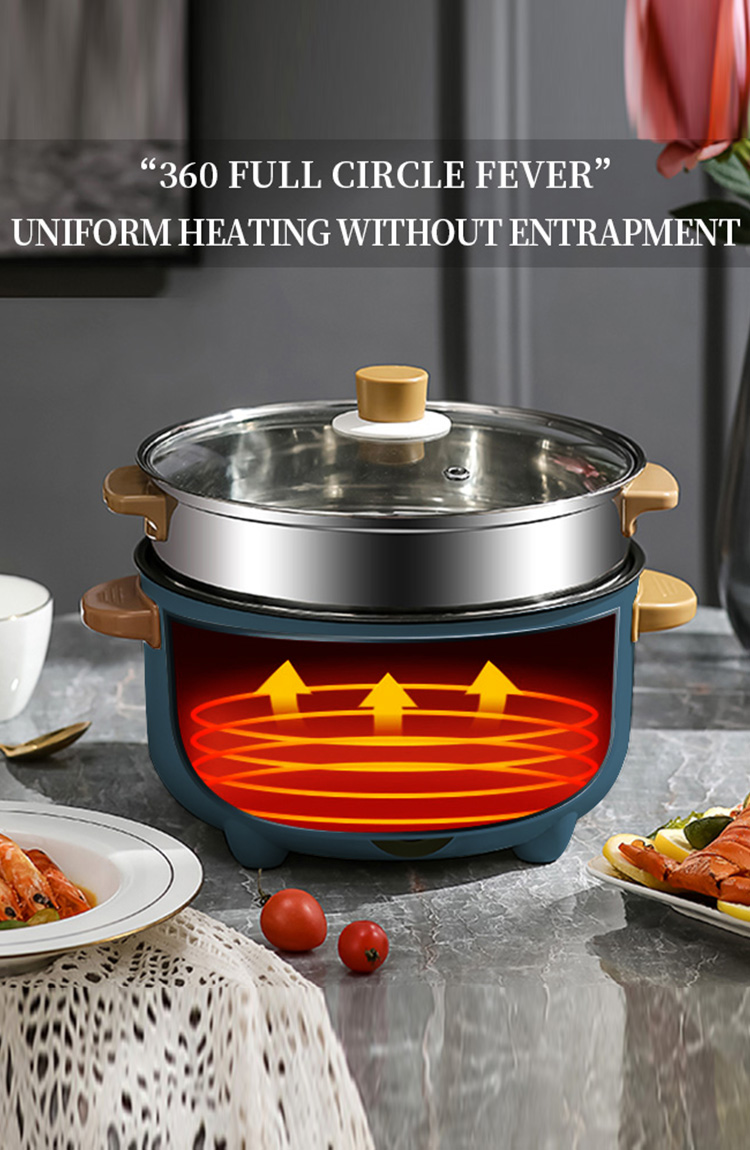 [COD]4.5L Multi Electric Cooker Electric Pot with Steamer Non-Stick ...