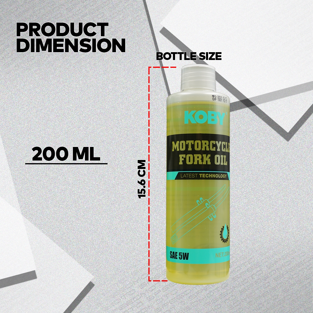 KOBY MOTORCYCLE FORK OIL 200ML SYNTHETIC BASED OIL HIGH PERFORMANCE ...