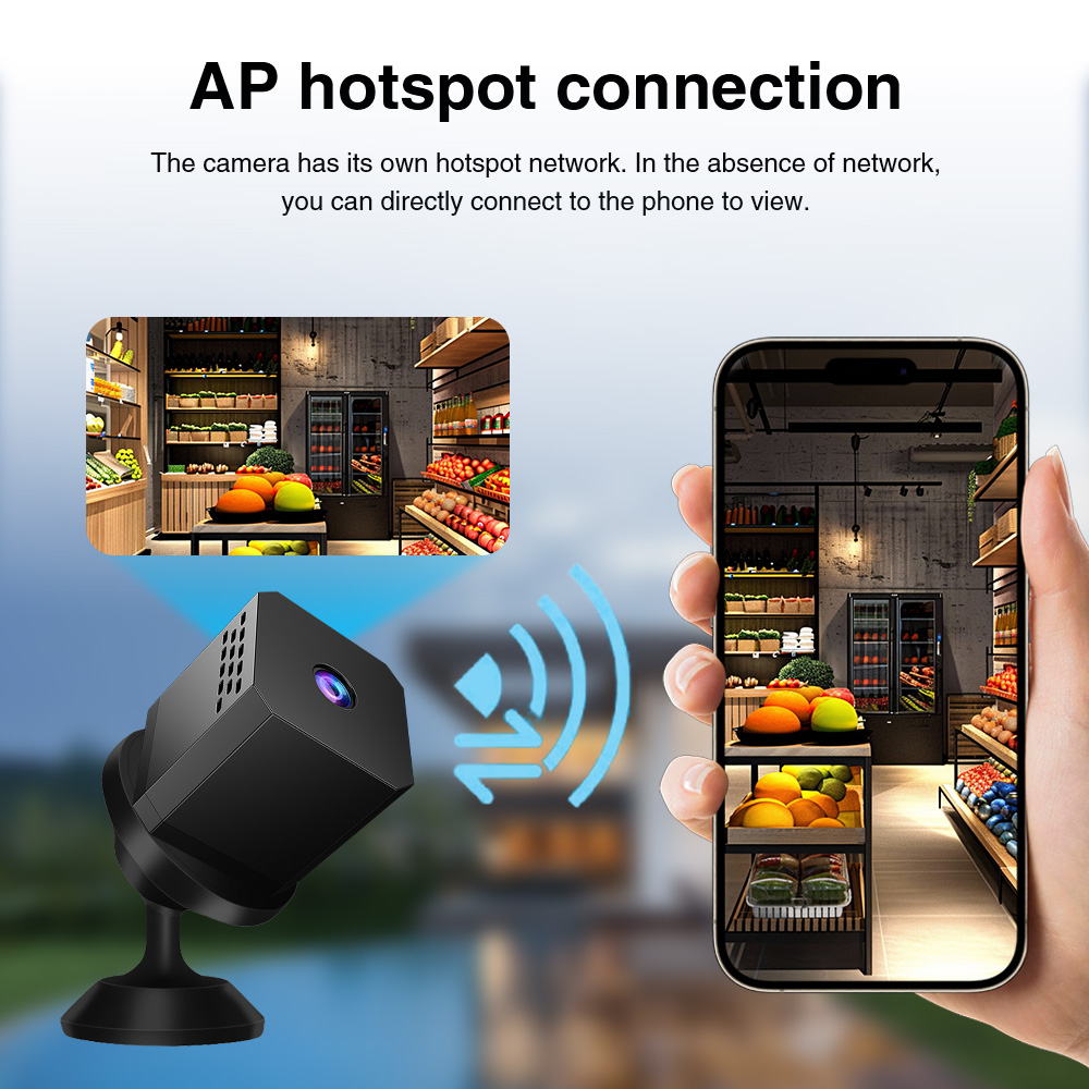 mini cctv camera Wifi IP Camera Wireless 360 Degree Wide Angle Camera ...