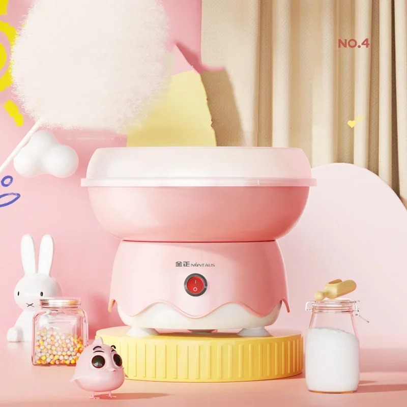 Electric Sweet Cotton Candy Maker Machine with Splash-Proof Plate ...