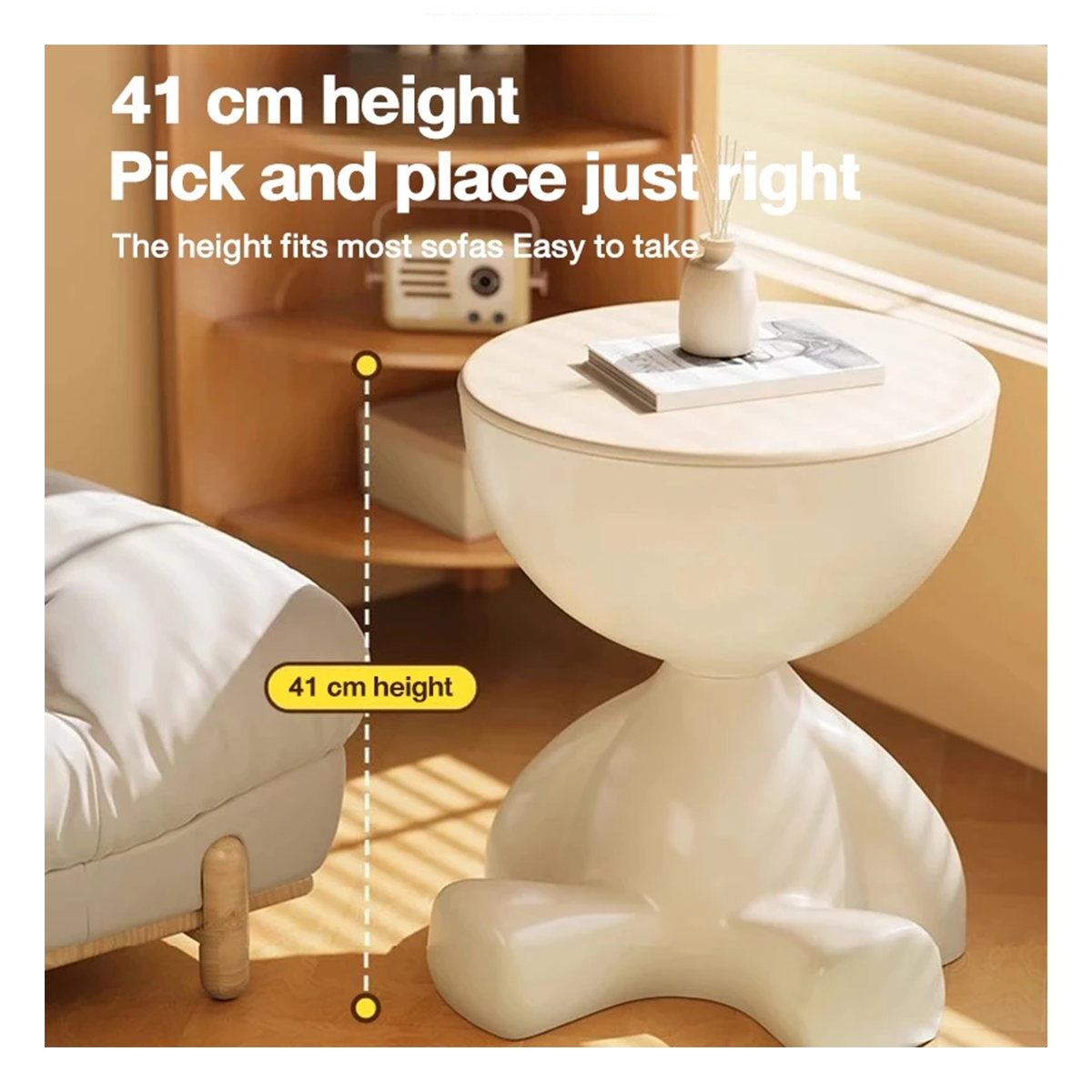 R2Y Creative Bedside Table Sofa Side Table Living Room Bedroom Tea ...