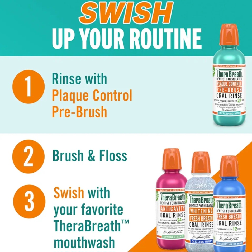 TheraBreath Fresh Breath Dentist Formulated 24-Hour Toothpaste, Mild ...