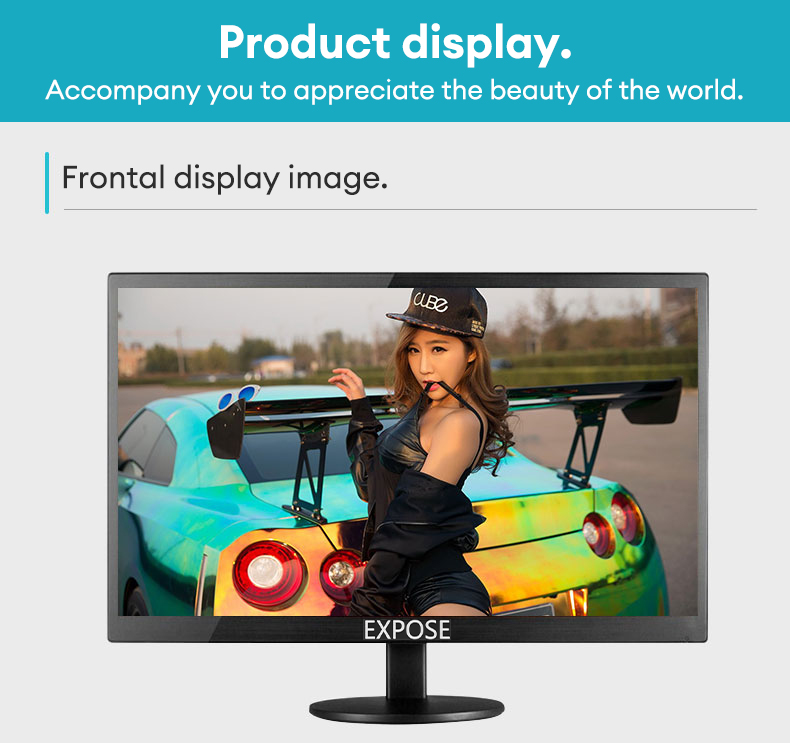 Expose Gaming Monitor 19 / 22 / 24 / 27 inch FHD 1080P IPS 1MS 75HZ ...