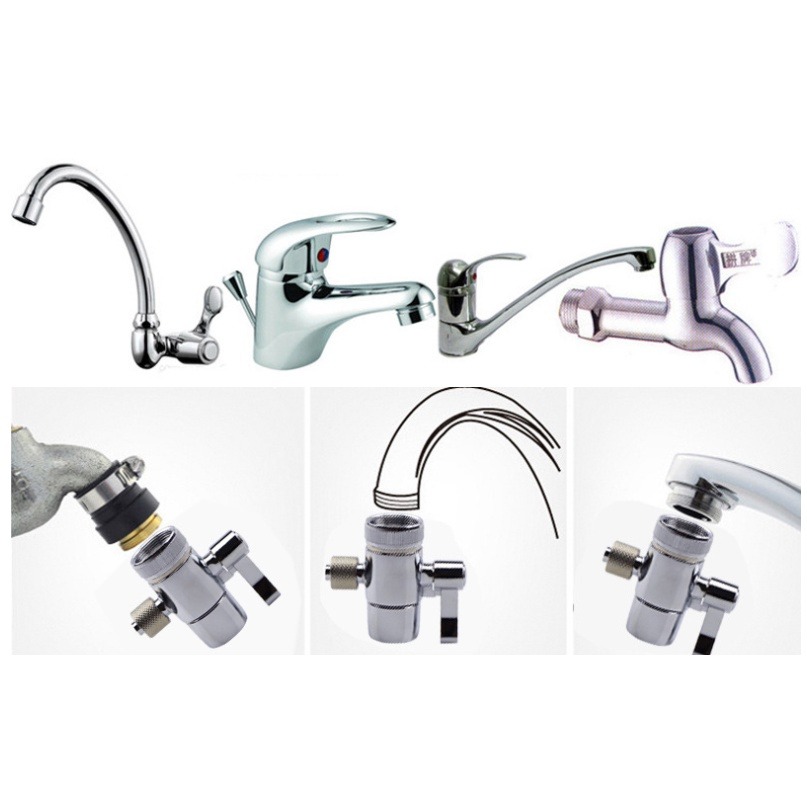 Universal Faucet connector Faucet shunt valve All copper Faucet outlet ...