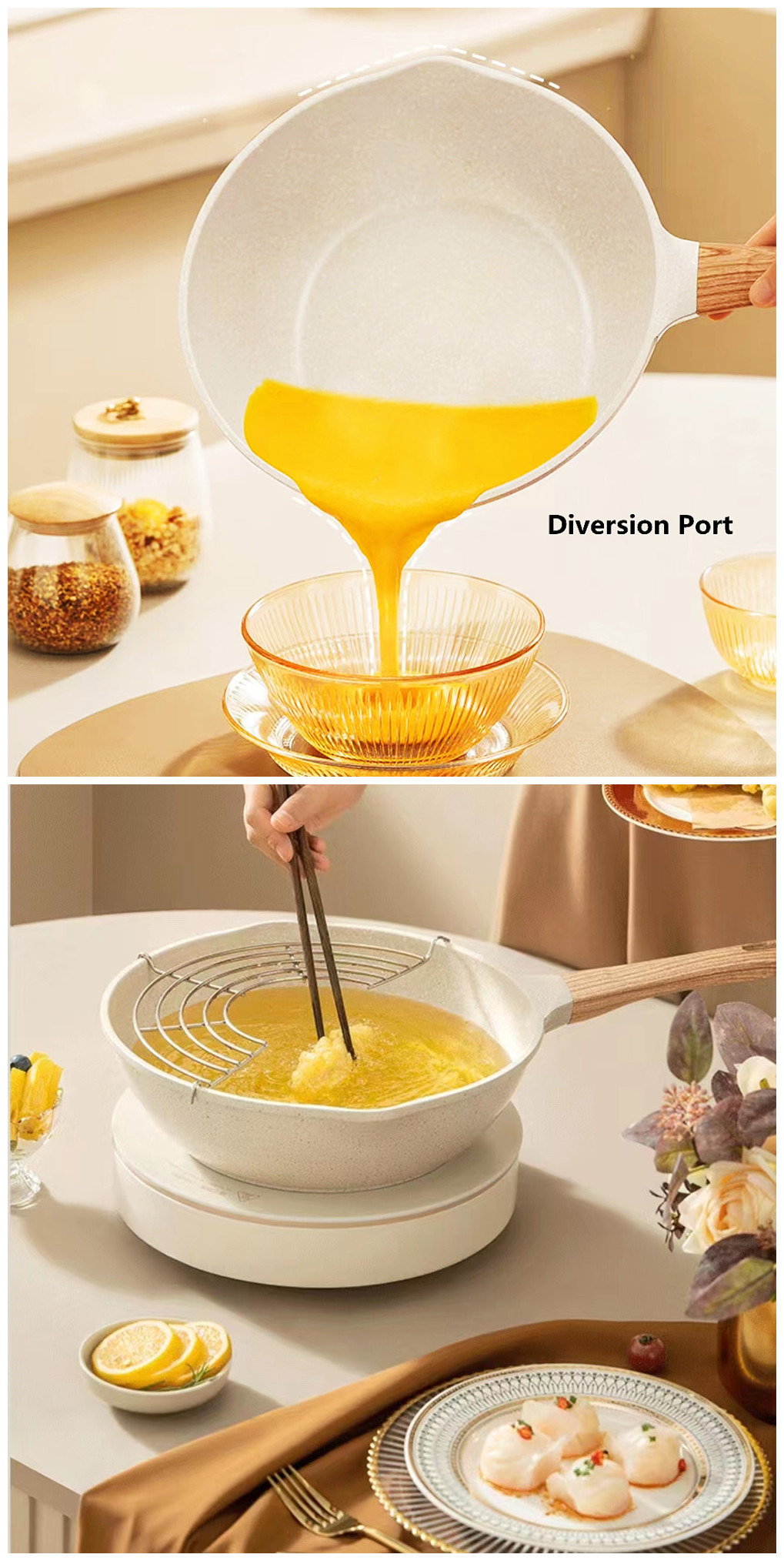 Gaoboos high quality non stick pan Cookware frying pan,wok, Deep ...
