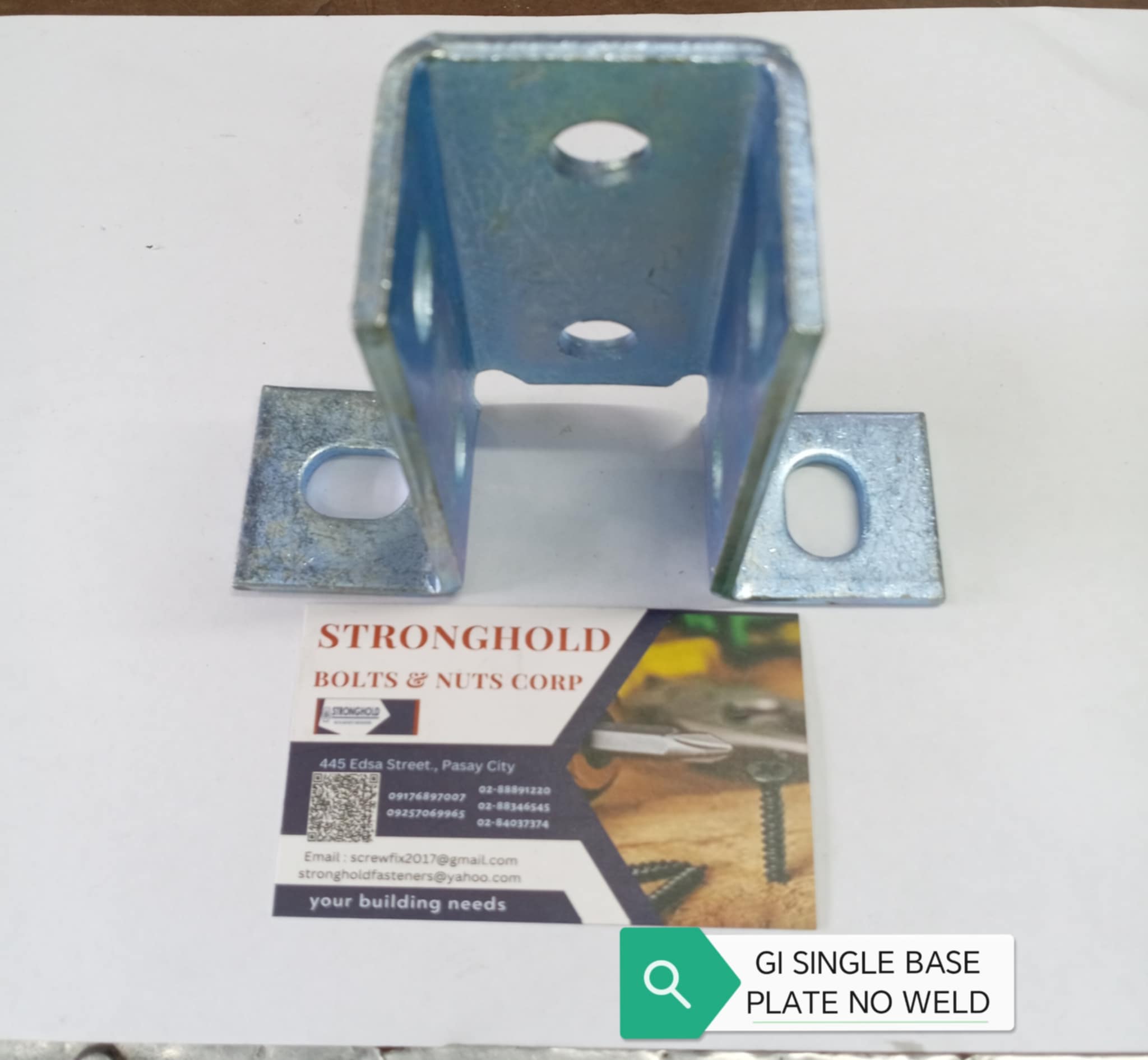 GI SINGLE BASE PLAATE NO WELD, TRI ANGLE BASE PLATE AND UBOLT FOR C ...