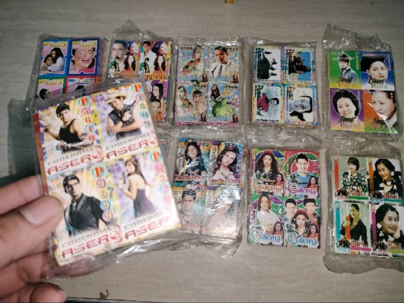 lumang teks card toys mix teleserye 640pcs(10 banig) old design Teks ...