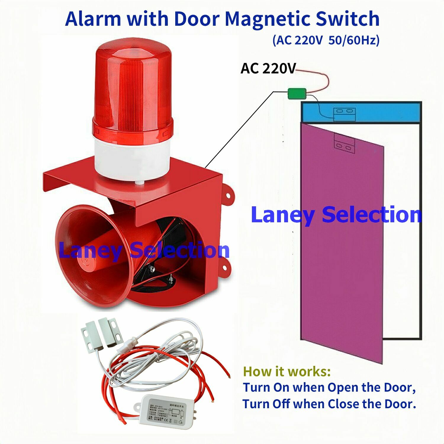 Multipurpose Remote Control Alarm PIR Sensor Alarm Programmable Timer ...