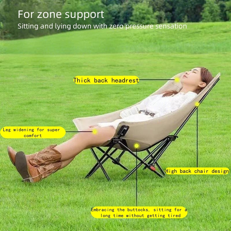Camping folding chair foldable reclining camping chairPortable with ...