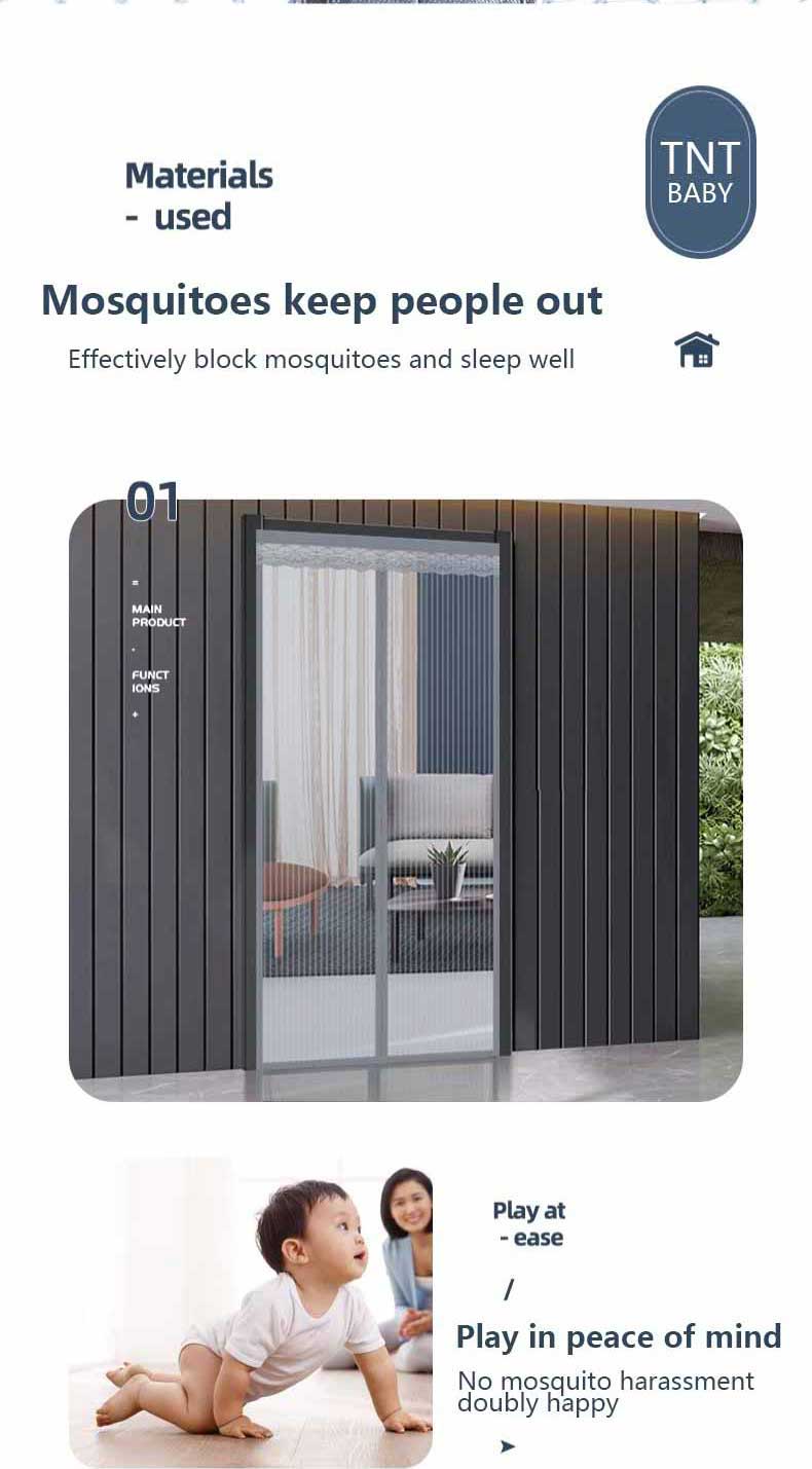80-220CM Magnetic Door Curtain Net Door Anti Mosquito Insect Fly Bug ...