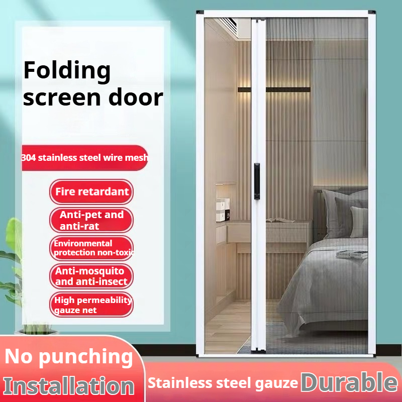 sliding folding screen door Anti mosquito insect invisible screen door ...
