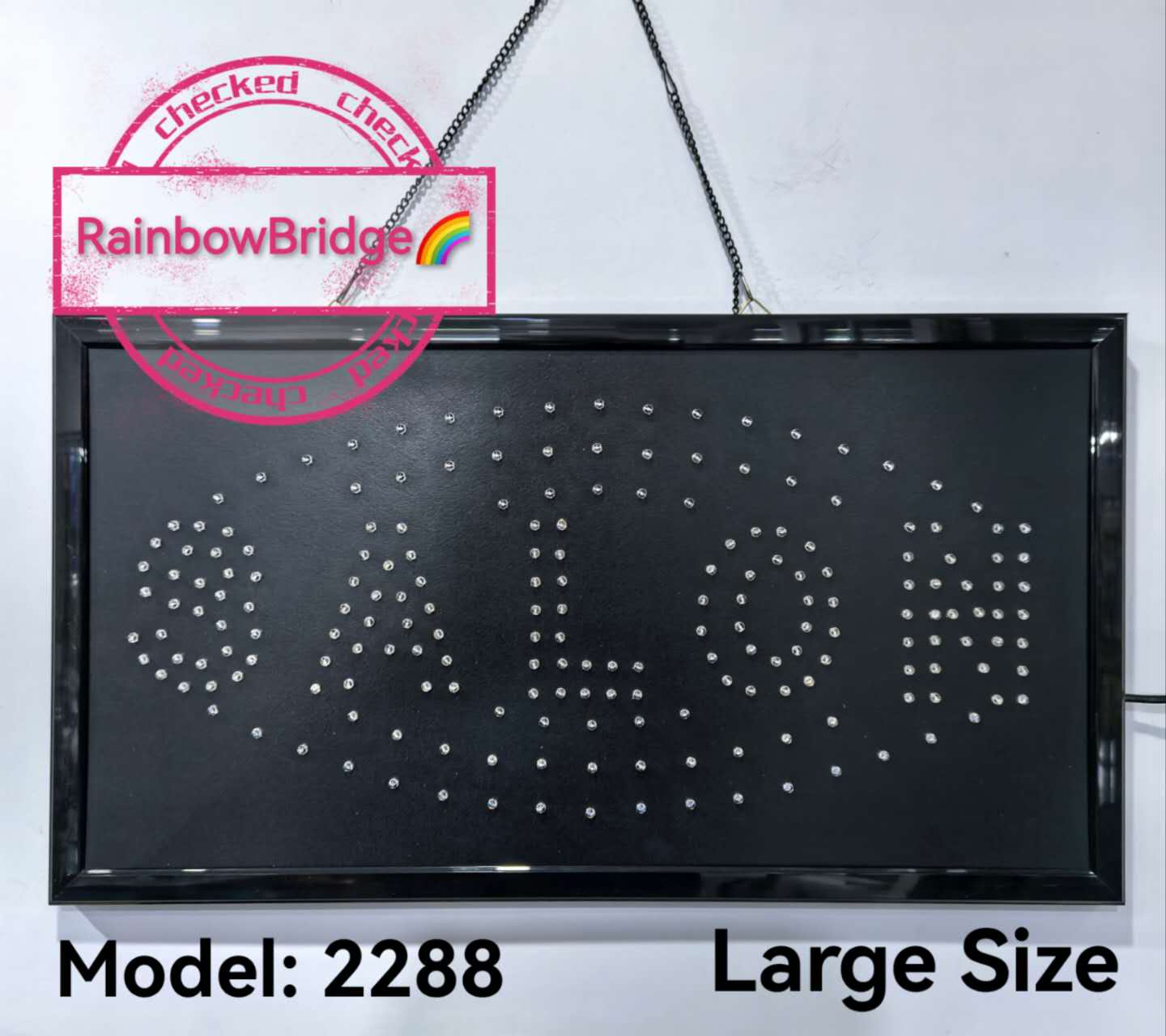 SALON - RAINBOW BRIDGE LED SIGNAGE (New-Large-Small) #SIZE: W60cm ...