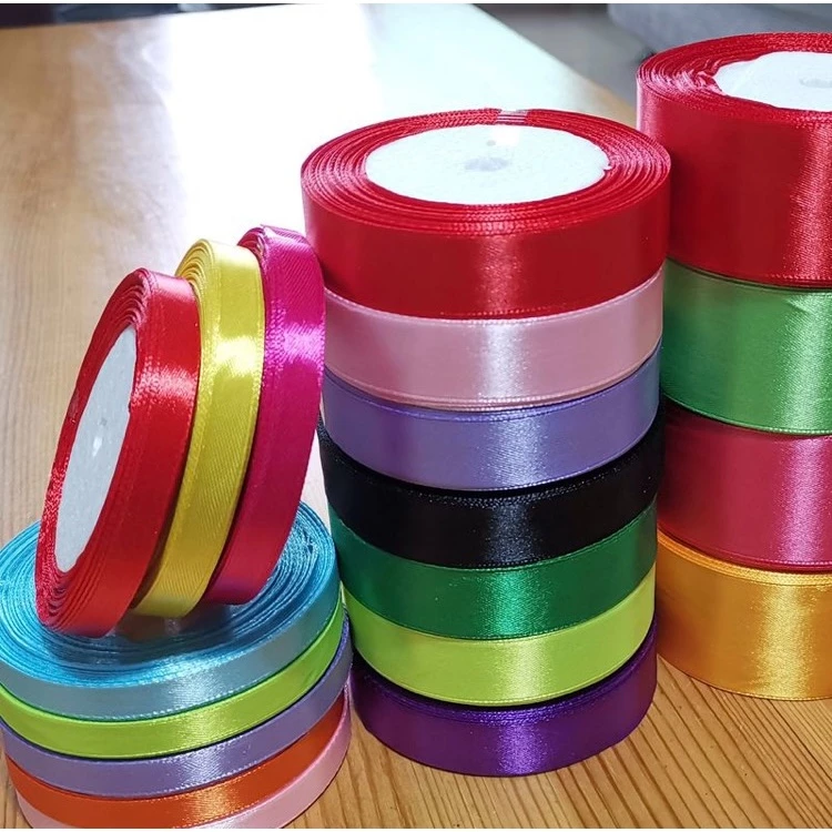 (25 yards/roll) 2.5cm single face Satin Ribbon Webbing Decoration Gift ...