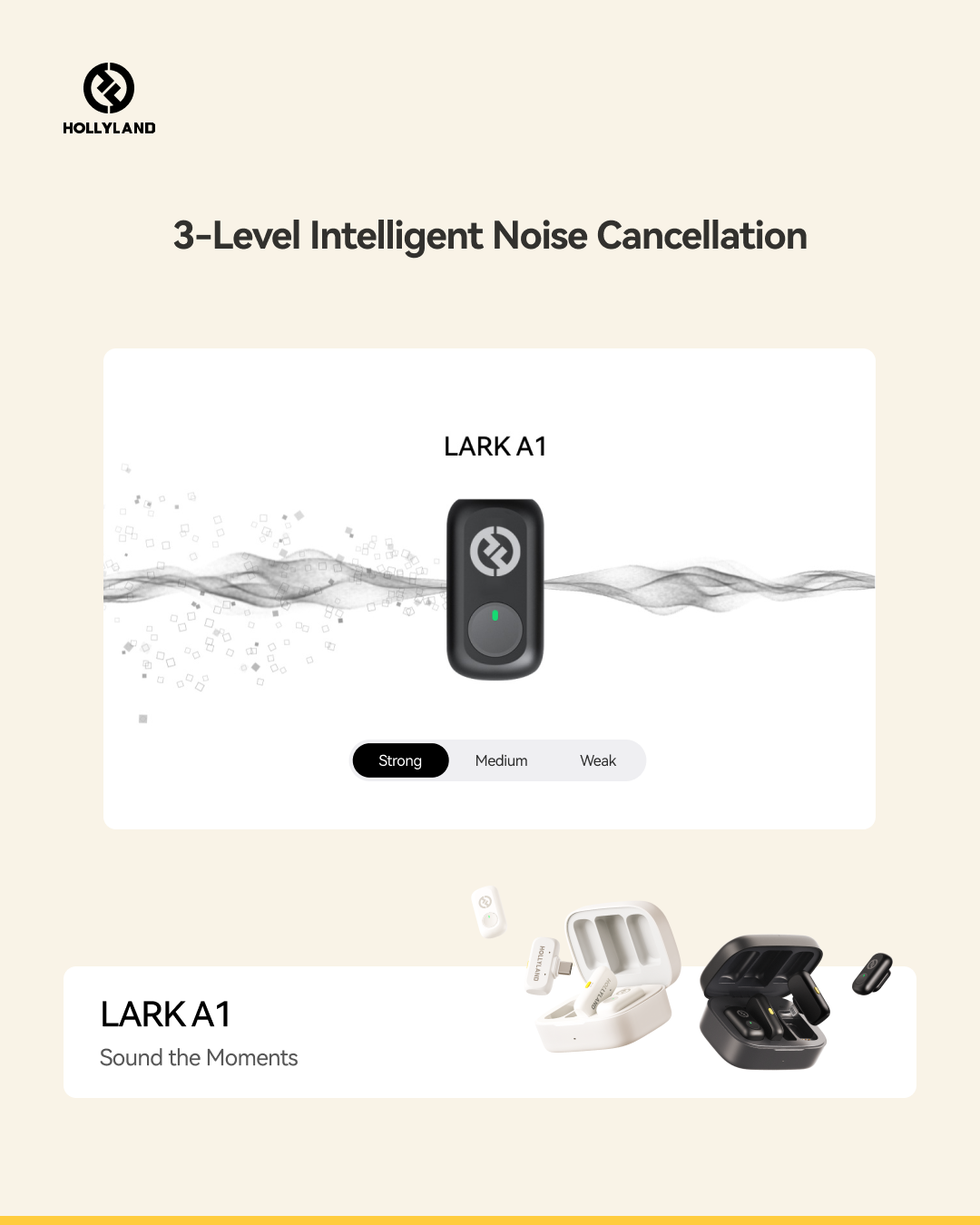 HOLLYLAND LARK A1 wireless microphone System | Shopee Philippines