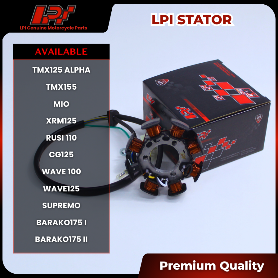 LPI MOTORCYCLE STATOR (STATOR COIL/STATOR ASSEMBLY) | Shopee Philippines