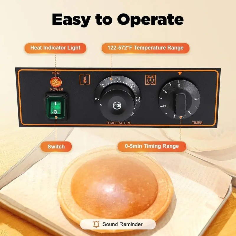 UFO Ice Cream Burger Machine Commercial Equipment Waffle Machine Ice ...