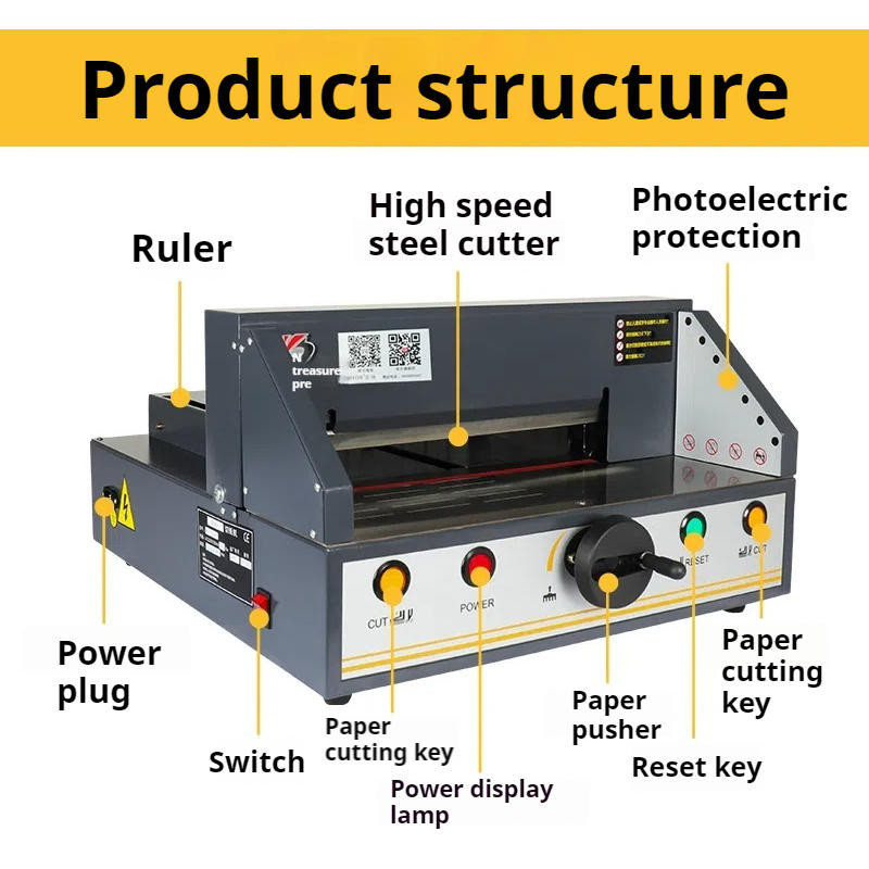 electric Paper Cutter Machine automatic paper corner cutter Ream Cutter ...