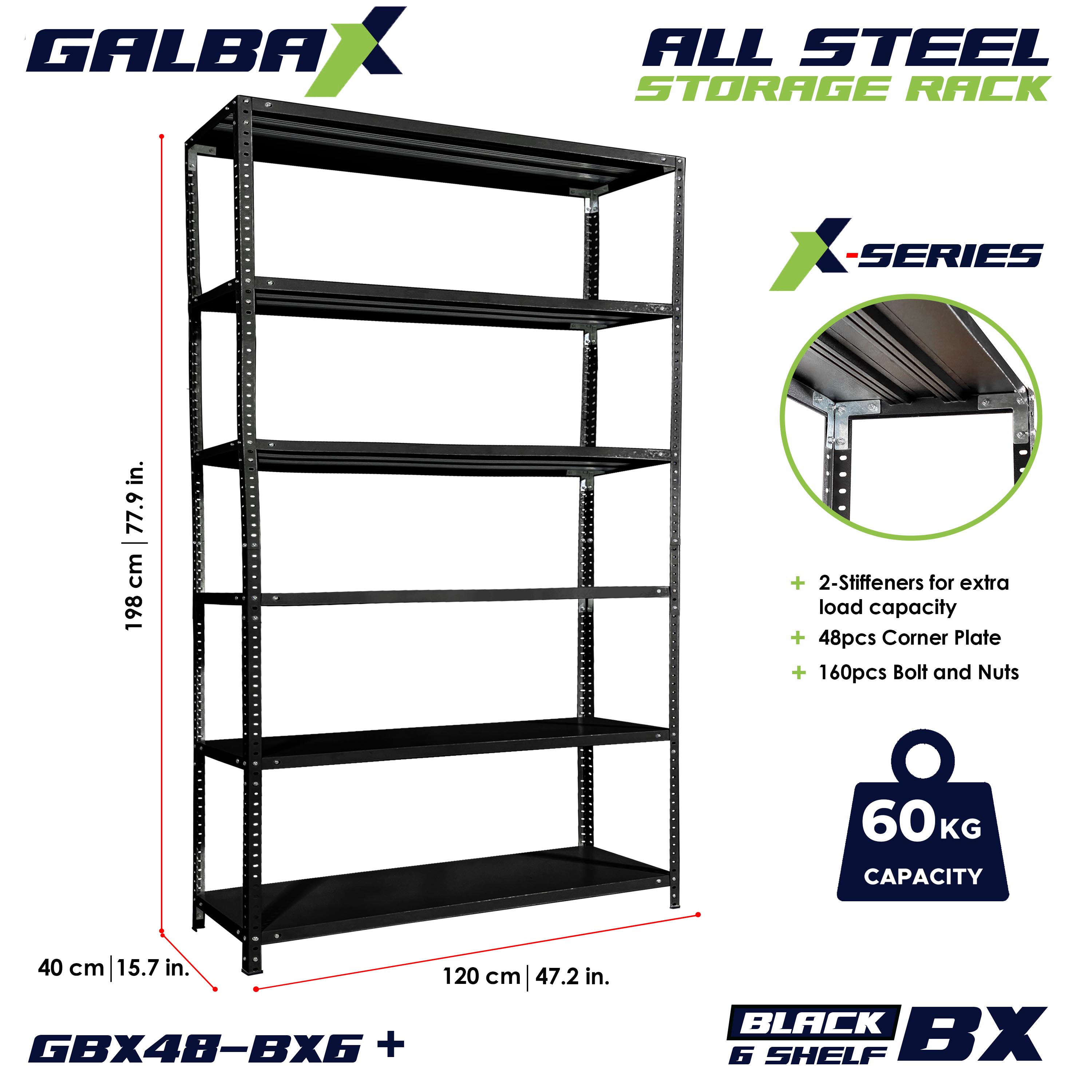 GBX All-Metal Storage Shelves 3/4/5 Layers Adjustable Steel Rack White ...