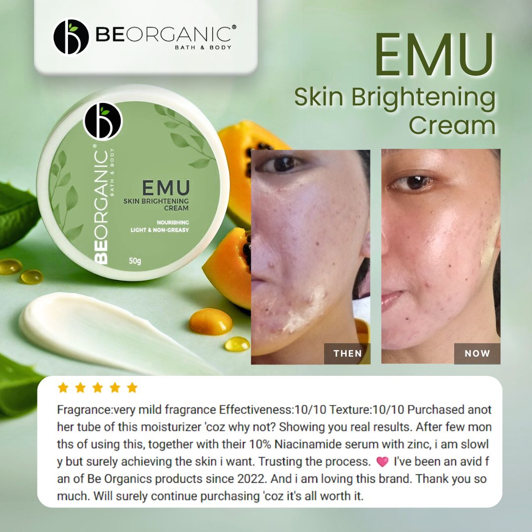 Be Organic EMU Skin Brightening Cream 50g | Shopee Philippines
