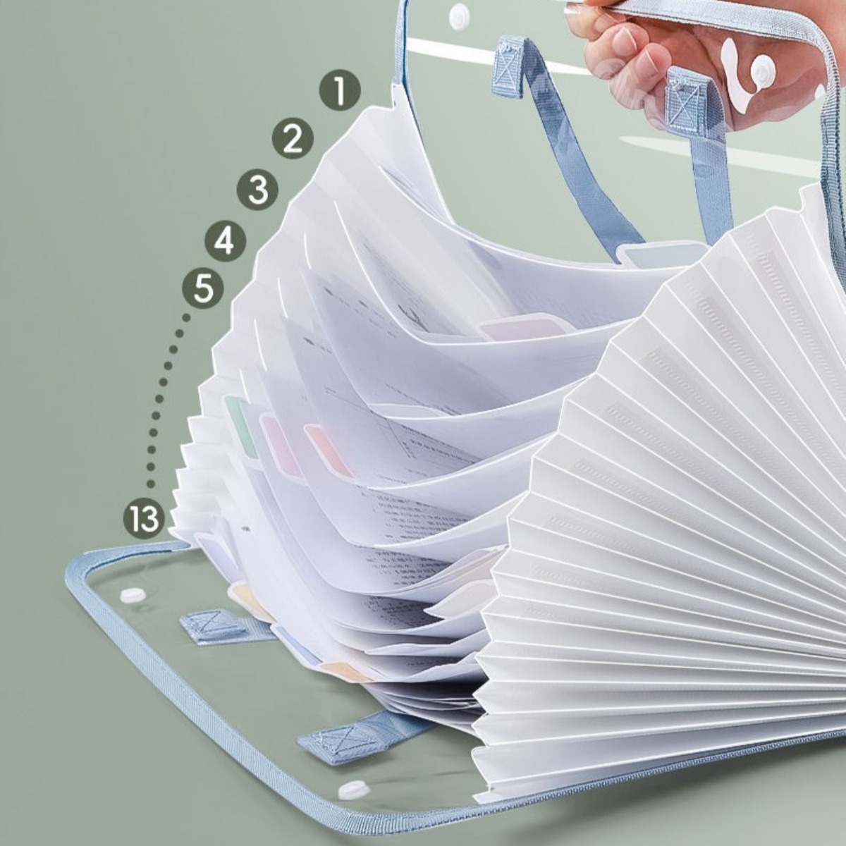 Long/A4 Expanding File Folder 13 Layers Organizer For Documents Folder ...
