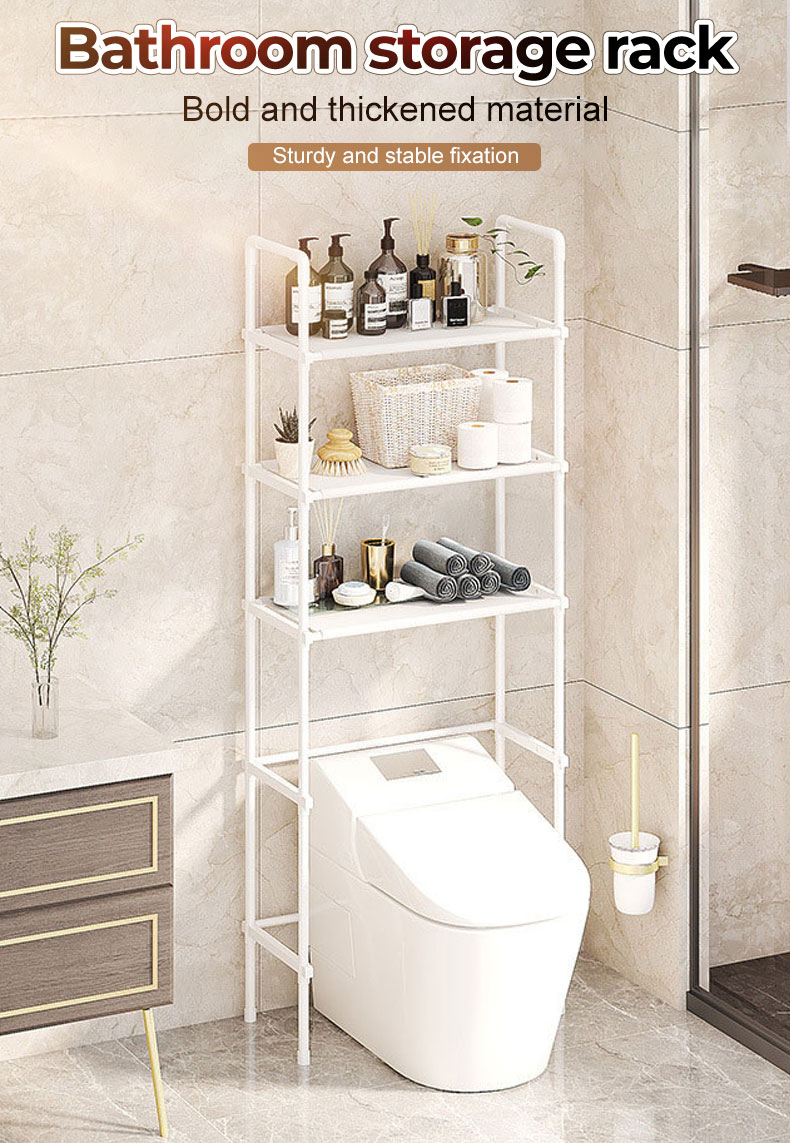 Bathroom Shelf Toilet Shelf Rack 3 Tier organizer cabinet Stainless ...