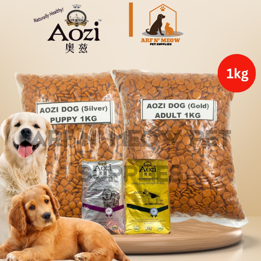 1kg Aozi Organic Dog Dry Food Lamb Apple All Stages Adult Puppy Omega ...