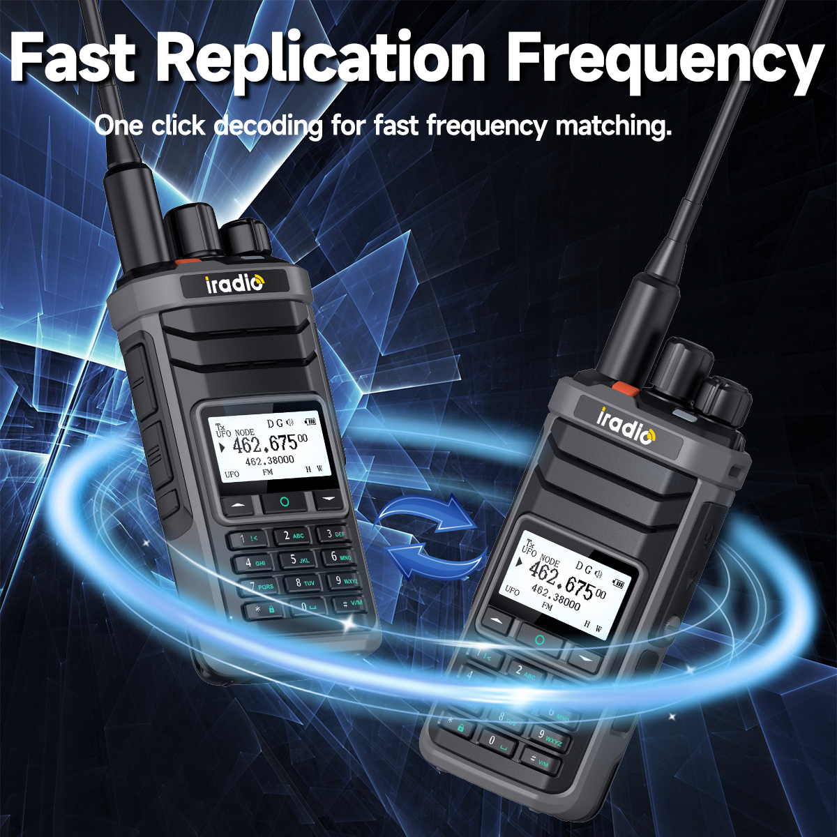 Iradio UV-88 Full Band CB Two Way Radio UHF VHF AM FM USB Type-C NOAA ...
