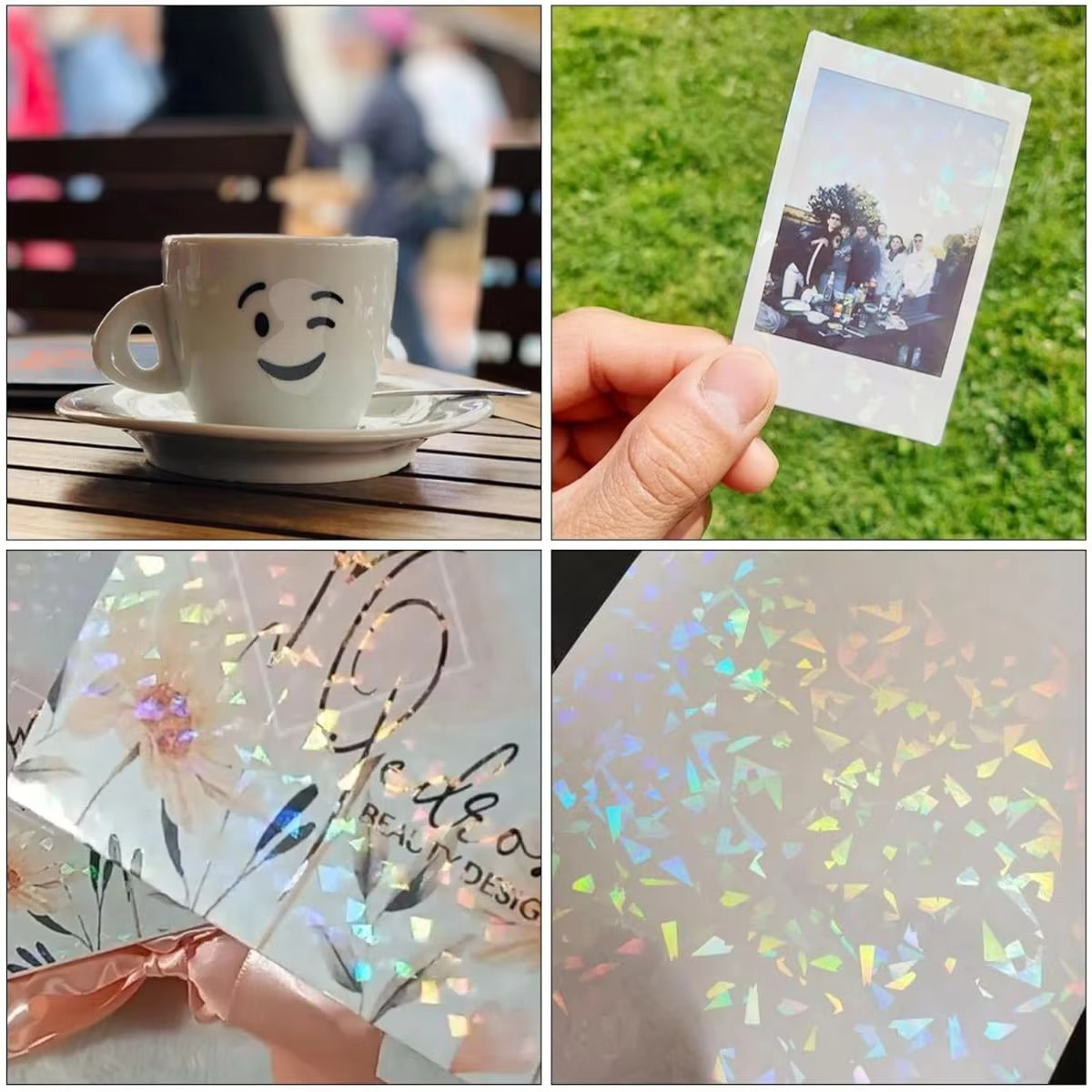 Yasen Inkjet PET Sticker A4 Laser Dot Waterproof Quick-Dry Holographic ...