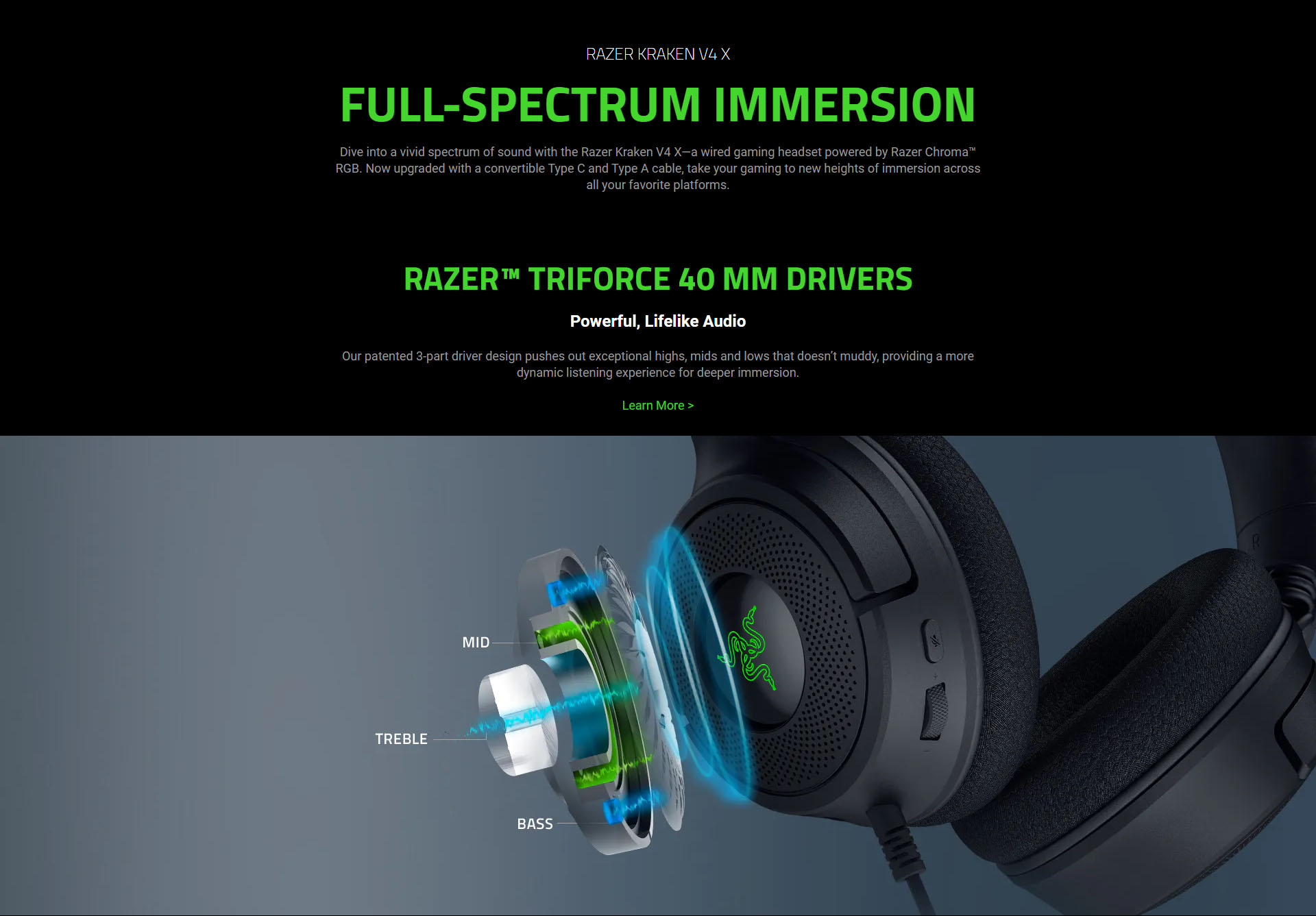 Razer Kraken V4 X - Wired Gaming Headset - Black | Shopee Philippines