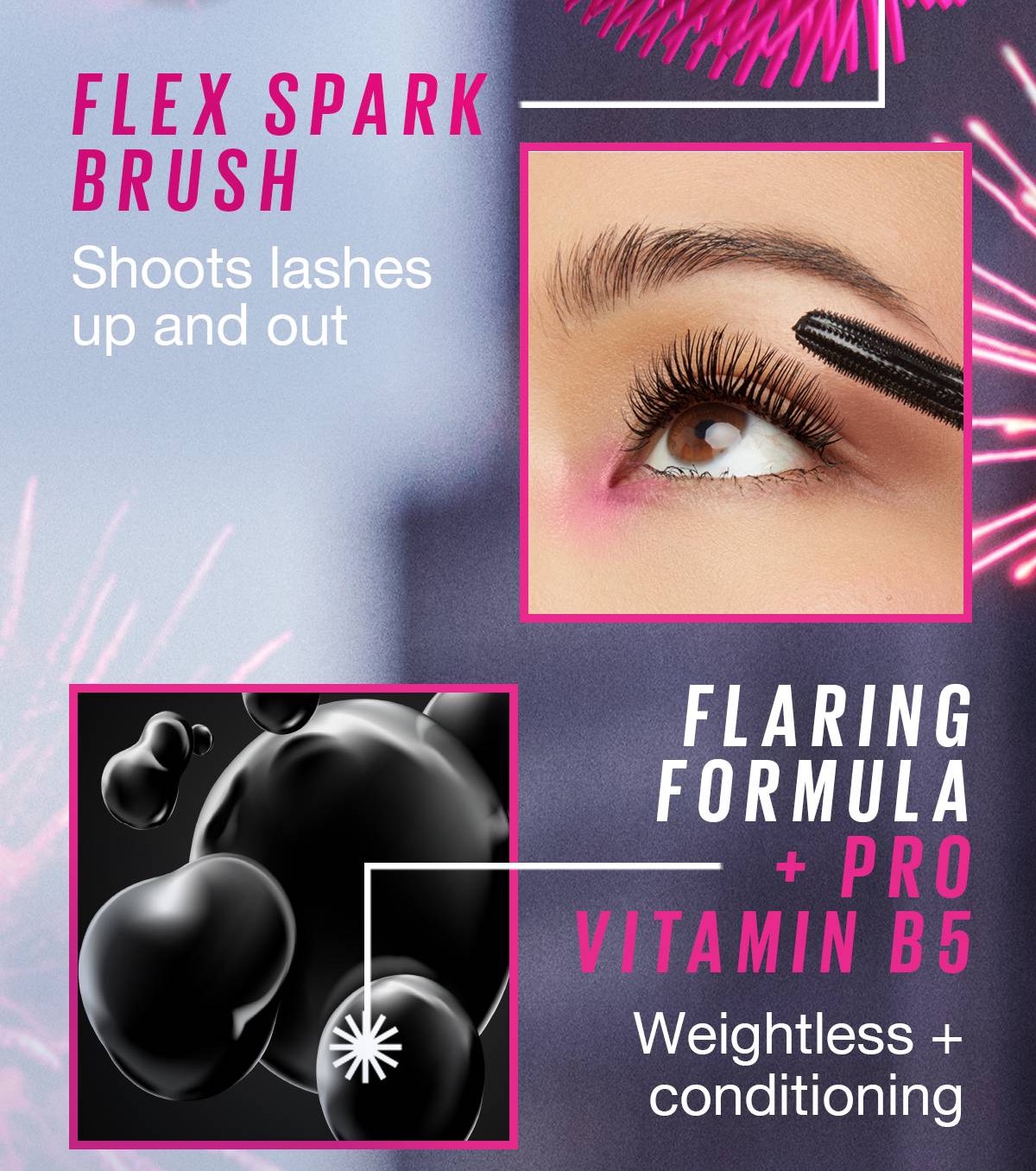 Maybelline Firework Mascara 24H Long-Lasting, Explosive Lash Volume ...